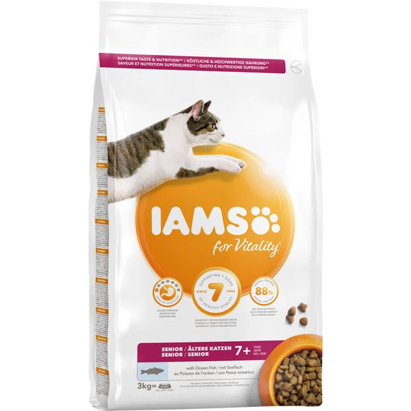 Iams Vitality Senior m. havfisk | Kat 3 kg